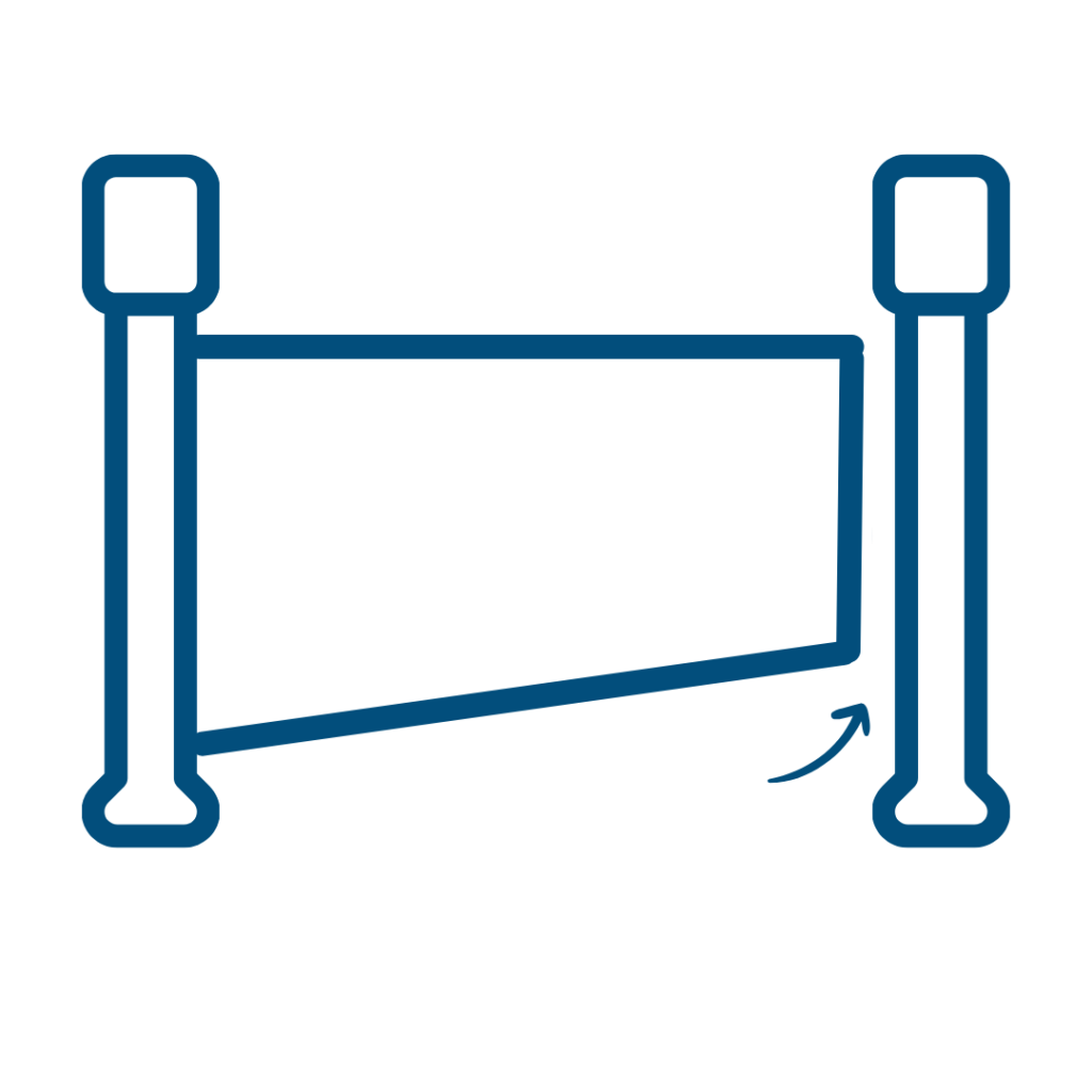 Illustration motorisation portail battant 1 vantail