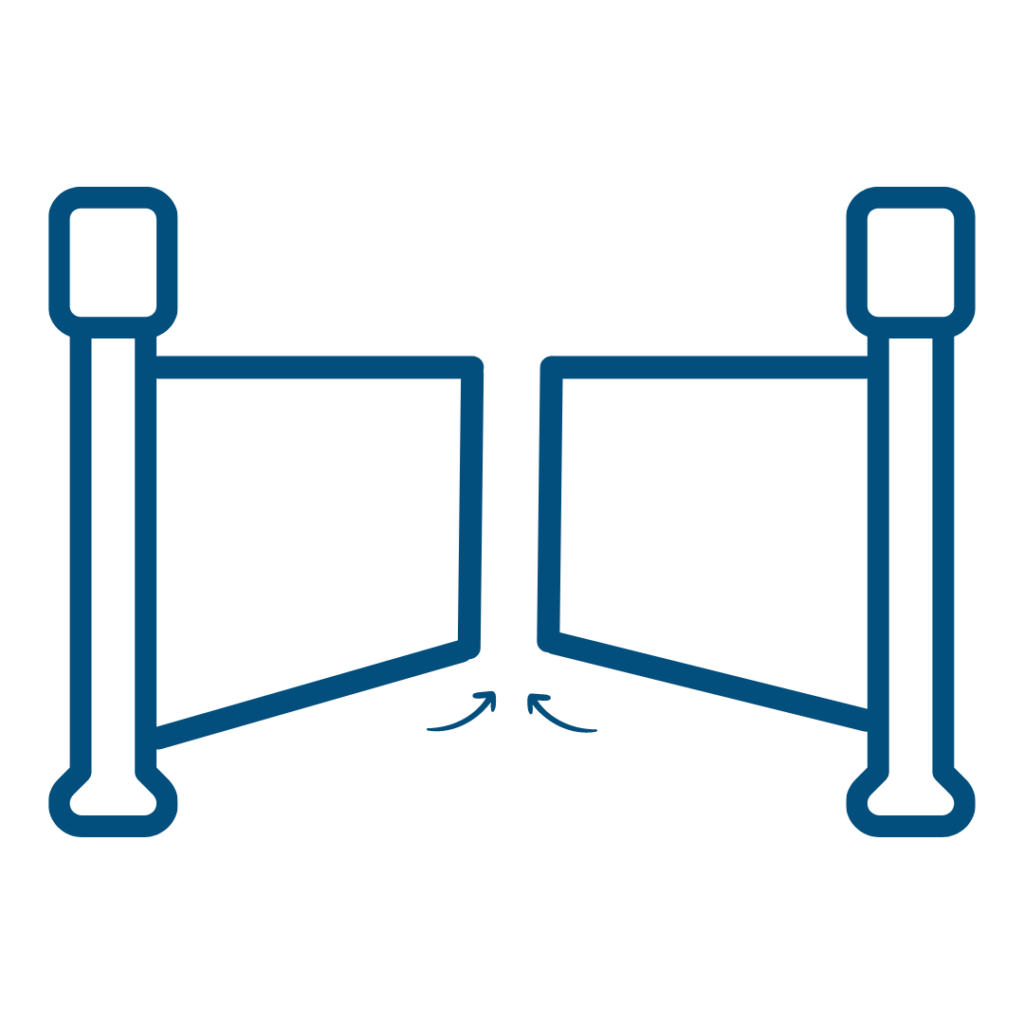 Illustration motorisation portail battant 2 vantaux