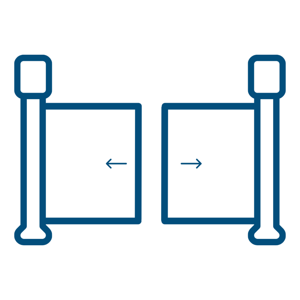 Illustration motorisation portail double autoportant